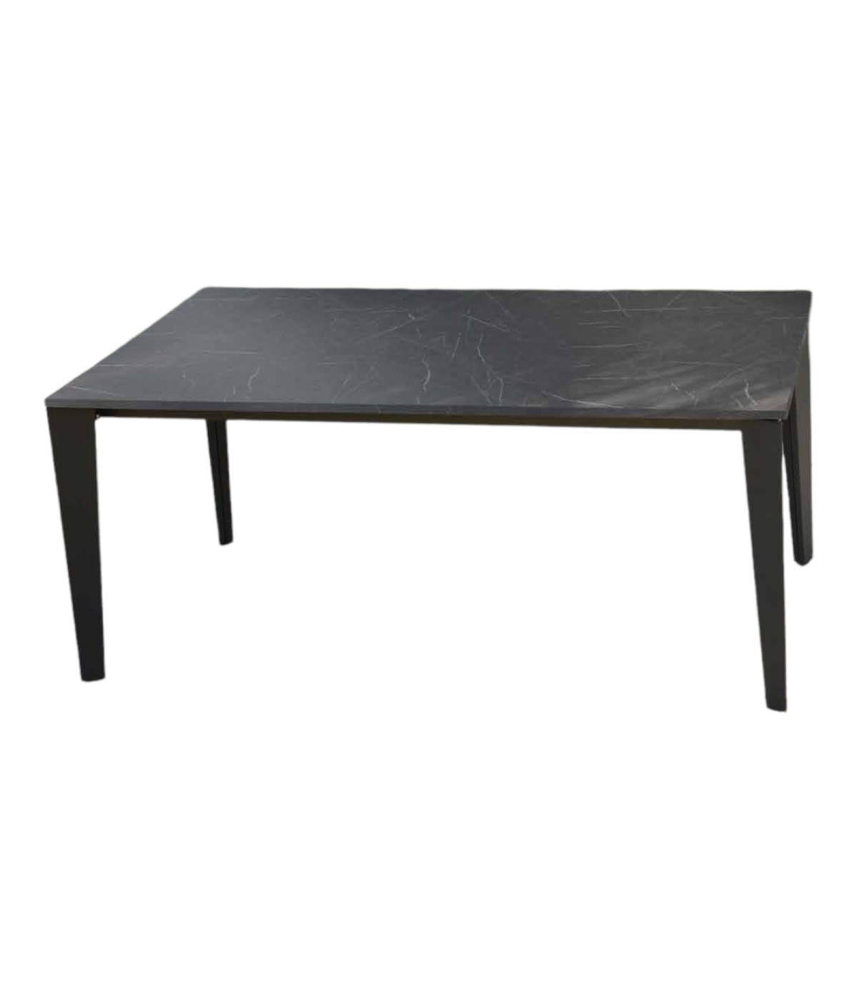 MOBILI 2G - TAVOLO ALLUNGABILE PIANO NOBILITATO FINITURA MARMO MISURA L.160 P.90 H.78(APERTO 260CM)