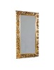 MOBILI 2G - Specchiera barocca intagliata in foglia oro L.107xP.5 H.207 vista verticale