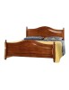 MOBILI 2G - Letto matrimoniale classico in legno tinta noce 175 H 112 P 212 vista frontale