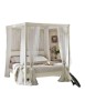 MOBILI 2G - LETTO MATRIMONIALE SHABBY A BALDACCHINO  179x213x210 vista frontale