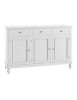 MOBILI 2G - MADIA CREDENZA NAPOLETANA 3 ANTE BIANCO SPORCO L.160P.50.H.102 VISTA FRONTALE