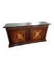 MOBILI 2G - MADIA CREDENZA CLASSICA 2 PORTE CON INTARSIO LEGNO 213X55X115