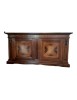 MOBILI 2G - CREDENZA 2 PORTE IN LEGNO ARTE POVERA TINTA BASSANO L.215X55X107 h.