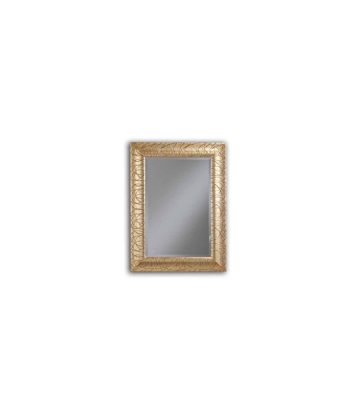 MOBILI 2G - SPECCHIERA ORO CON VETRO MOLATO MISURE L.72 H.98