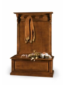 MOBILI 2G - ATTACCAPANNI IN LEGNO TINTA NOCE  L.127 x P.39 H.187