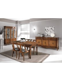 MOBILI 2G -  TAVOLO ALLUNGABILE A SERRANDINA GREZZO L.160 P.90 H.80