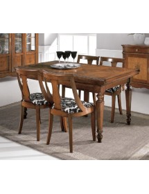 MOBILI 2G -  TAVOLO ALLUNGABILE A SERRANDINA GREZZO L.160 P.90 H.80