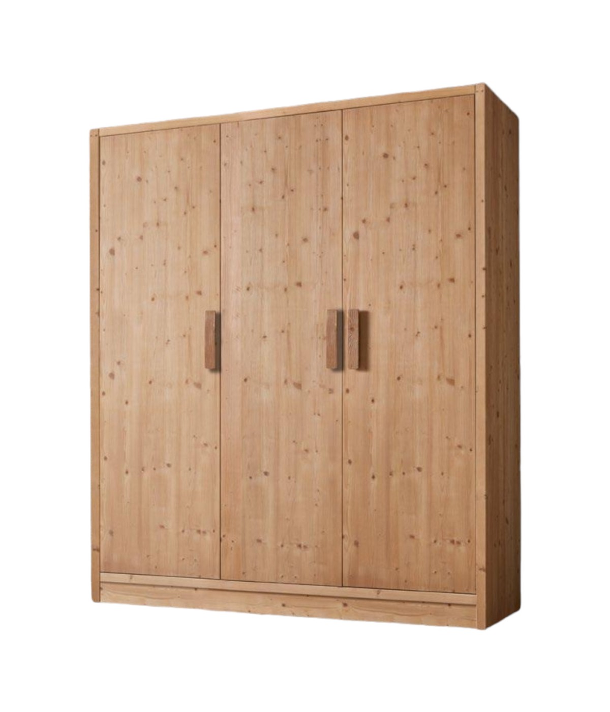 MOBILI 2G - ARMADIO CORTINA 3 ANTE IN LEGNO MASSELLO DI ABETE 180X55X220