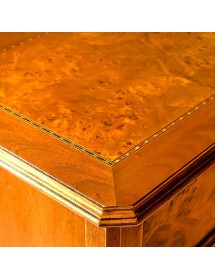 CONSOLLE CLASSICA IN LEGNO 4 CASSETTI 1 PORTA FINITURA BASSANO L.98 P.40 H.85
