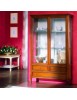 MOBILI 2G - VETRINA CLASSICA IN LEGNO 2 PORTE 3 CASSETTI FNITURA BASSANO L.108 P.40 H.175
