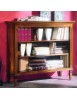 MOBILI 2G - LIBRERIA CLASSICA IN LEGNO 3 VANI FINITURA BASSANO L.110 P.41 H.100H