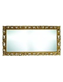 MOBILI2G - Specchiera in foglia oro rettangolare Misure: 74 x 94 x 5