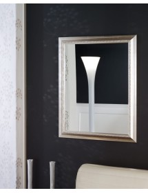 Specchiera in foglia argento rettangolare 62 x 82 x 3