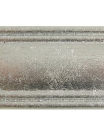 Specchiera in foglia argento rettangolare 62 x 82 x 3