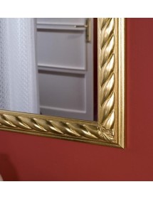 Specchiera in foglia oro rettangolare Misure: 79 x 94 x 4