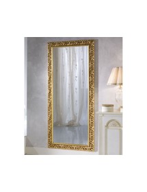 MOBILI2G - Specchiera in foglia oro rettangolare 90 x H. 180 x P. 4