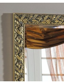 Specchiera in foglia oro rettangolare Misure:  78 x 98 x 4