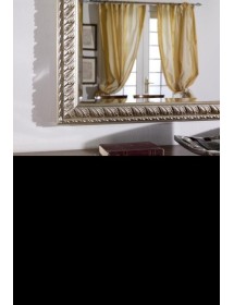 Specchiera in foglia argento rettangolare- Misure: L.200 x H. 90 x P.4
