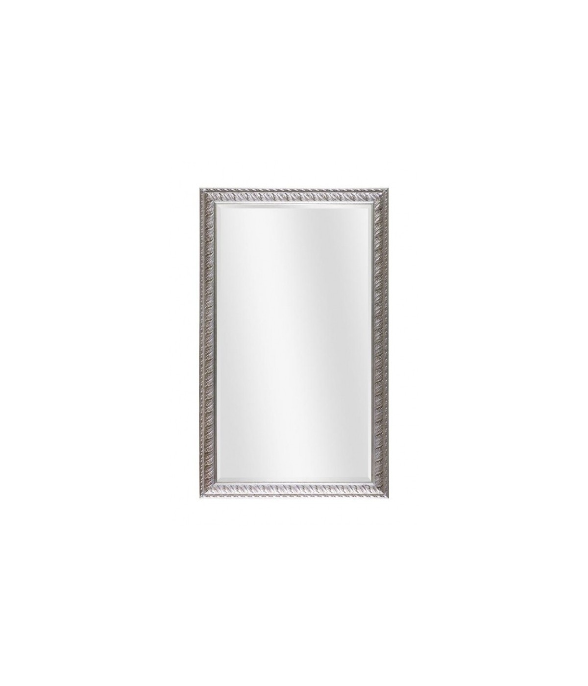 MOBILI 2G - Specchiera in foglia argento rettangolare- Misure:  L.180 x H. 90 x P.4