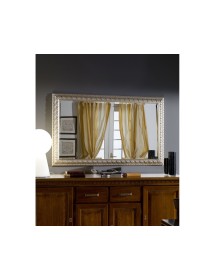 Specchiera in foglia argento rettangolare- Misure: L.200 x H. 90 x P.4