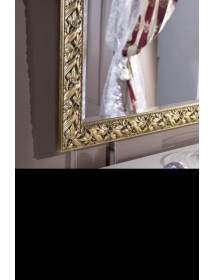 Specchiera in foglia oro rettangolare Misure: L.90 x H. 148 x P. 4