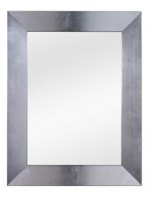 MOBILI 2G - Specchiera in foglia argento rettangolare- Misure: 69 x 89 x 3