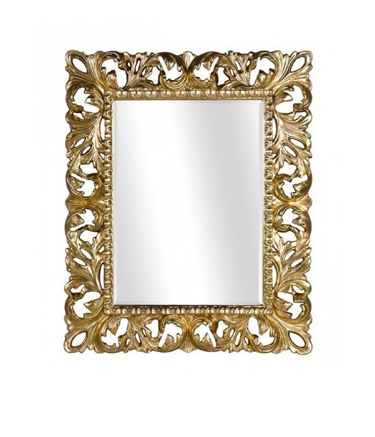 MOBILI 2G - Specchiera in foglia oro rettangolare Misure: 87 x 107 x 6