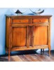 MOBILI 2G - MADIA CREDENZA IN LEGNO 2 PORTE FINITURA BASSANO L.100 P.40 H.90