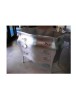 MOBILI 2G - Comò 3 cassetti bombato 116*45*85 ARGENTO (1914) vista frontale