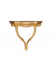 CONSOLLE BAROCCA SOSPESA IN FOGLIA ORO 58x50x23