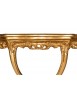 CONSOLLE BAROCCA SOSPESA IN FOGLIA ORO 58x50x23