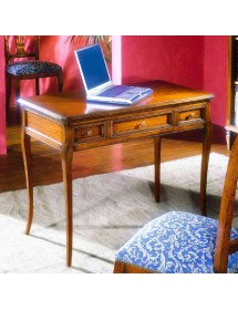 MOBILI 2G - SCRIVANIA CLASSICA 3 CASSETTI IN LEGNO BASSANO 100X55X80