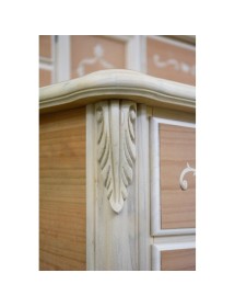 CASSETTIERA CLASSICA IN LEGNO 5 CASSETTI FINITURA BASSANO L.132 P.5...