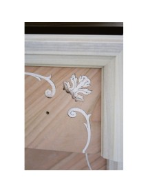CASSETTIERA CLASSICA IN LEGNO 5 CASSETTI FINITURA BASSANO L.76 P.44...