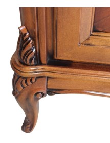 CREDENZA CLASSICA IN LEGNO 2 PORTE 2 CASSETTI FINITURA BASSANO L.111 P.44 H.91