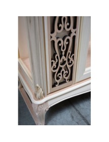 VETRINA CLASSICA IN LEGNO 1 PORTA FINITURA BASSANO L.111 P.44 H.192
