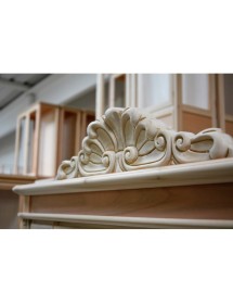VETRINA CLASSICA IN LEGNO 1 PORTA FINITURA BASSANO L.111 P.44 H.192