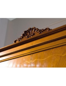 ARMADIO 2 PORTE CLASSICO IN LEGNO FINITURA BASSANO L.132 P.59 H.202