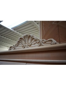 ARMADIO 2 PORTE CLASSICO IN LEGNO FINITURA BASSANO L.132 P.59 H.202