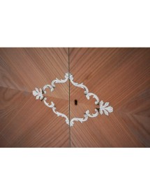 ARMADIO 2 PORTE CLASSICO IN LEGNO FINITURA BASSANO L.132 P.59 H.202