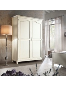 ARMADIO CLASSICO IN LEGNO 2 PORTE GREZZO L.157 P.60 H.217 (3203)