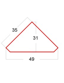 ANGOLARE IN LEGNO CLASSICO 1 PORTA GREZZO L.35 X 35 H.116 (1210)