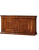 MOBILI 2G - MADIA CREDENZA IN LEGNO 2 PORTE 2 TINTA NOCE  L.205 P.57 H.113