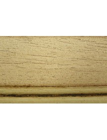 MOBILI 2G - SCRIVANIA CLASSICA SHABBY LEGNO AVORIO E VERDE 105X55X80 (1468) vista frontale