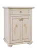 MOBILI 2G - MADIA CREDENZA 2 PORTE 1 CASSETTO AVORIO PATINATO L.64 P.32 H.81