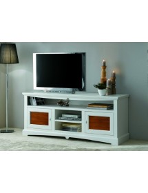 Mobile porta tv goccia legno shabby bianco noce 170x46x69