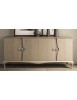 MOBILI 2G - MADIA CREDENZA IN LEGNO DI FRASSINO 4 PORTE L.198 P.50 H.90