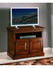 MOBILI 2G - PORTA TV ARTE POVERA 2 PORTE IN LEGNO TINTA NOCE L.89 P.54 H.74