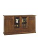 MOBILI 2G - MADIA CREDENZA 4 PORTE LEGNO TINTA NOCE L.205 P.49 H.113 VISTA FRONTALE