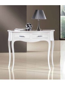 MOBILI 2G - CONSOLLE LACCATA BIANCA INGRESSO IN LEGNO L .100 H 78 P. 38